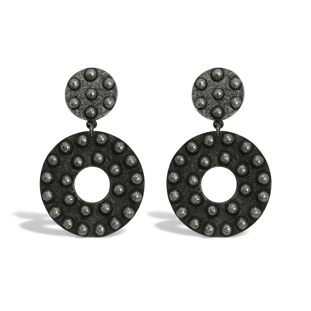 Ziva Silver Clip-On Earrings