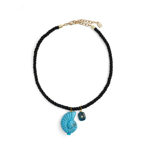 Blue Cape Necklace