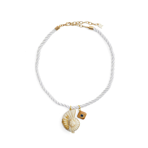 White Cape Necklace