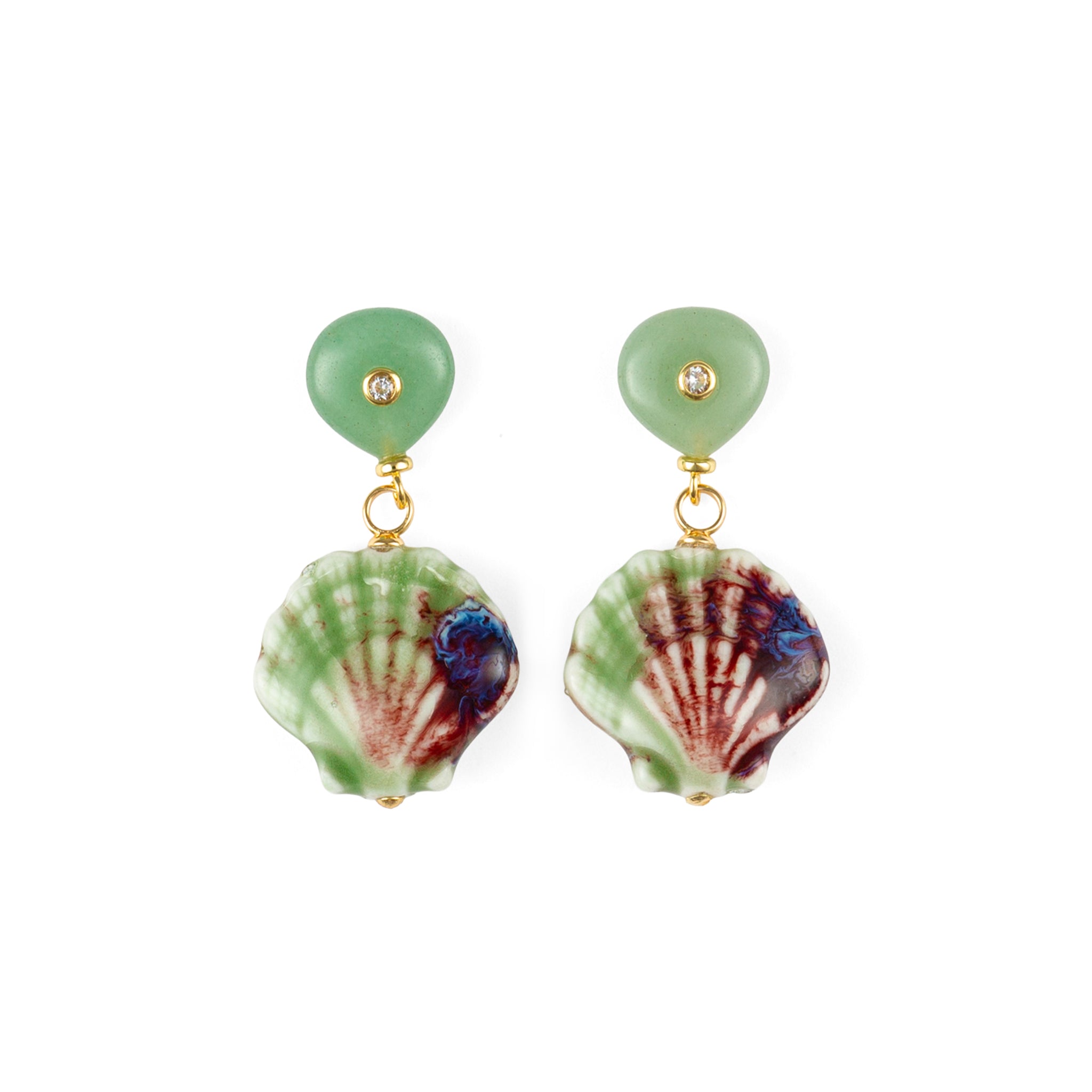Green Coraline Earrings