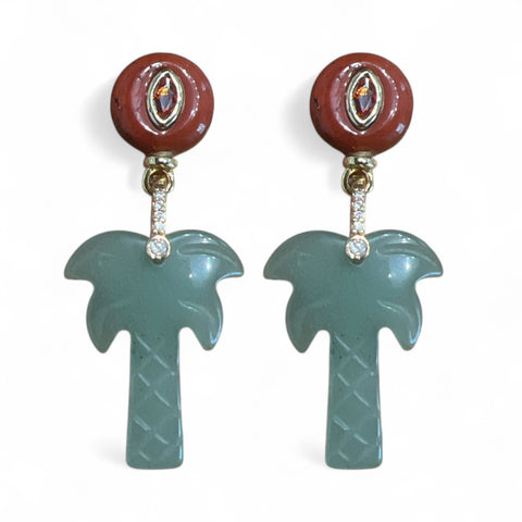 Green Aventurine Jettie Earrings