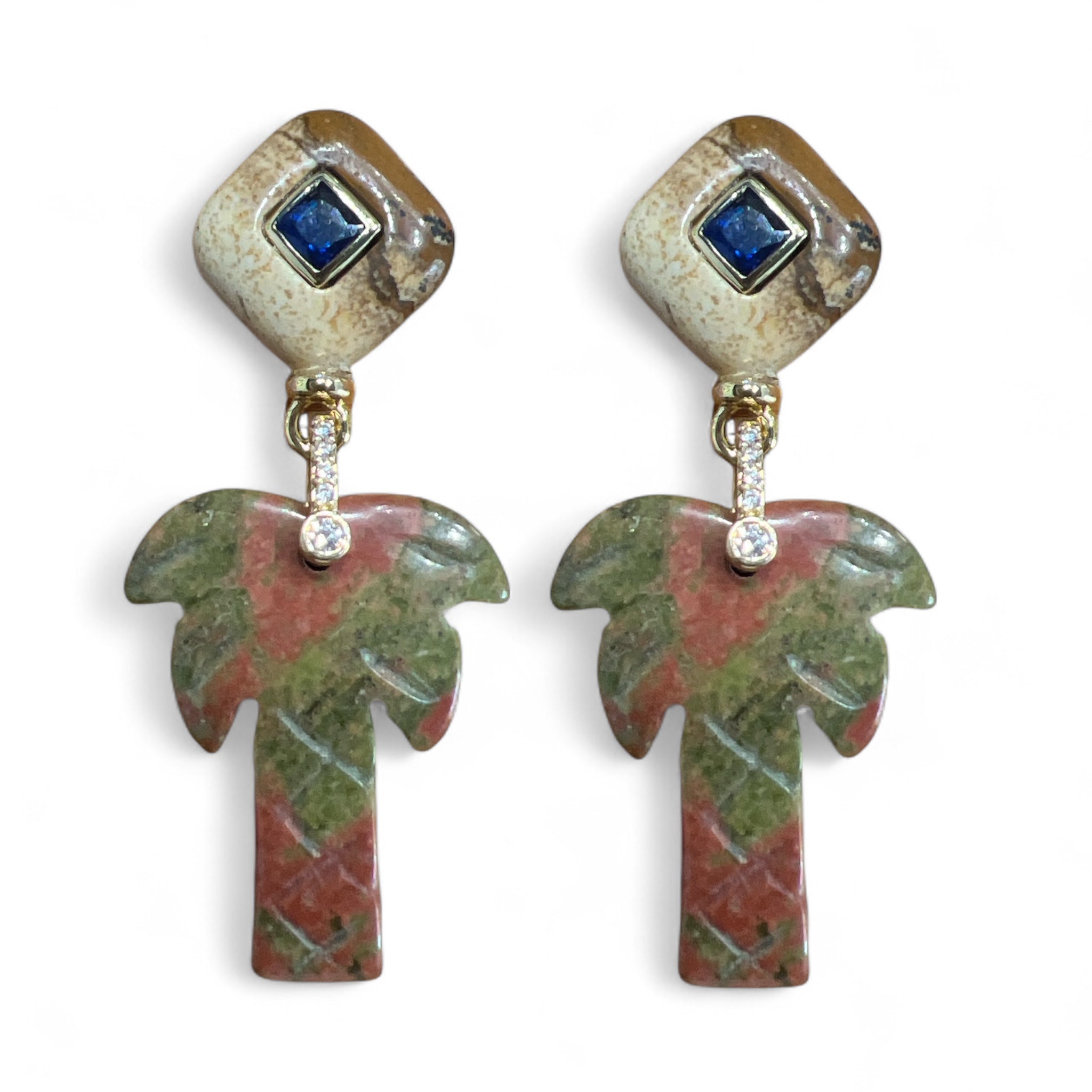 Bloodstone Jettie Earrings