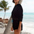 Black Velour Raglan Sweatshirt - Dannijo