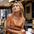 Bronze Crystal Strap Long Silk Slip Dress - Dannijo