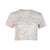Purple Multi Cropped Tie Dye T-shirt - Dannijo