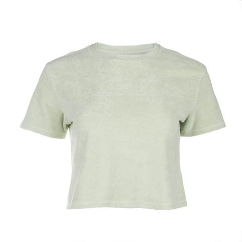 Green Terry Crop Top - Dannijo