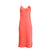 Neon Coral Midi Slip Dress