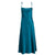 Tie Strap Teal Midi Slip Dress