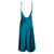 Tie Strap Teal Midi Slip Dress