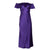 Off the Shoulder Violet Midi Dress