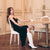 Noir Crystal Strap Long Silk Slip Dress - Dannijo