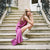 Vibrant Orchid Long Silk Slip Dress - Dannijo