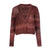 Rust Mohair V-Neck Pullover - Dannijo