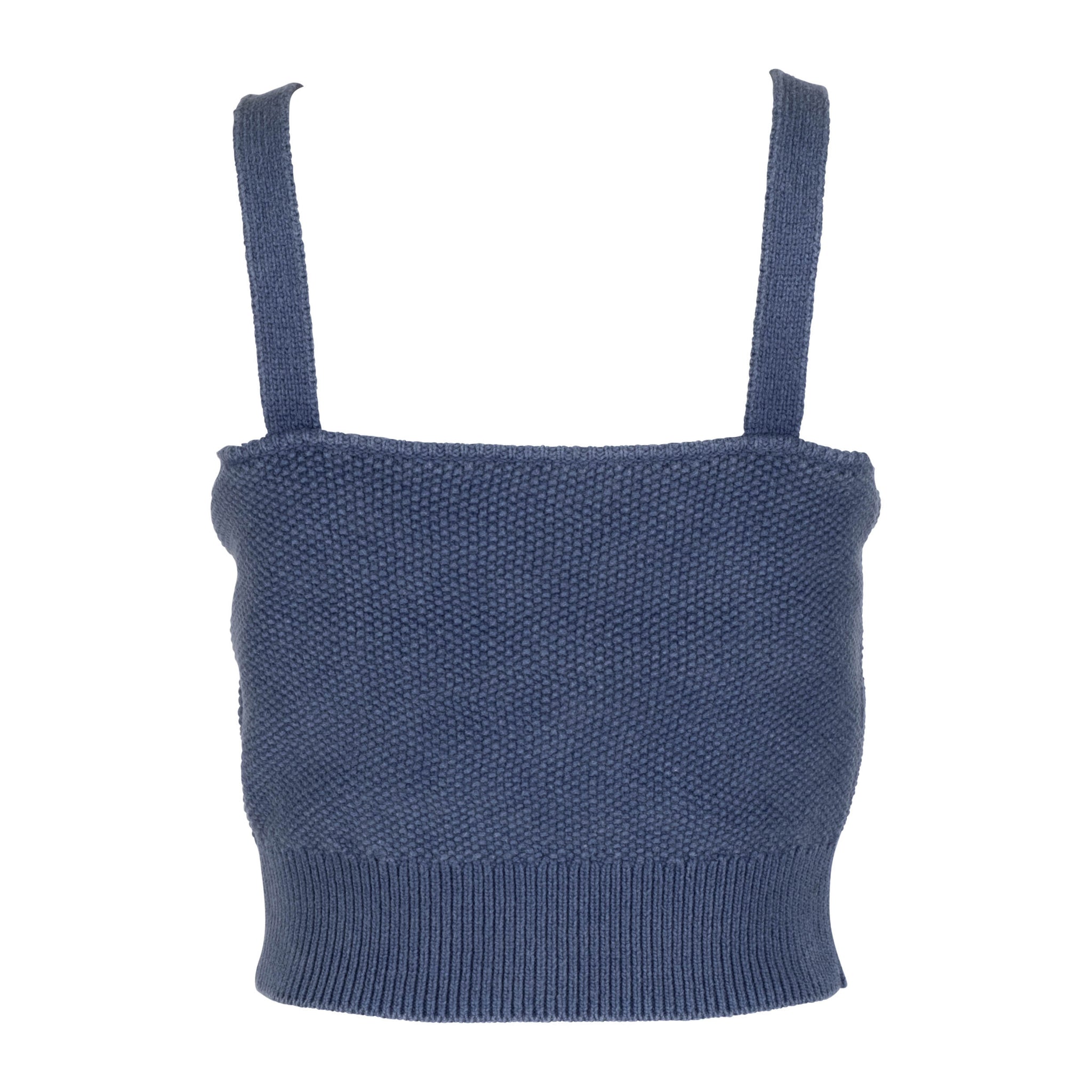 Navy Cable-Knit Tank - Dannijo