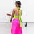 Lime Scarf Top