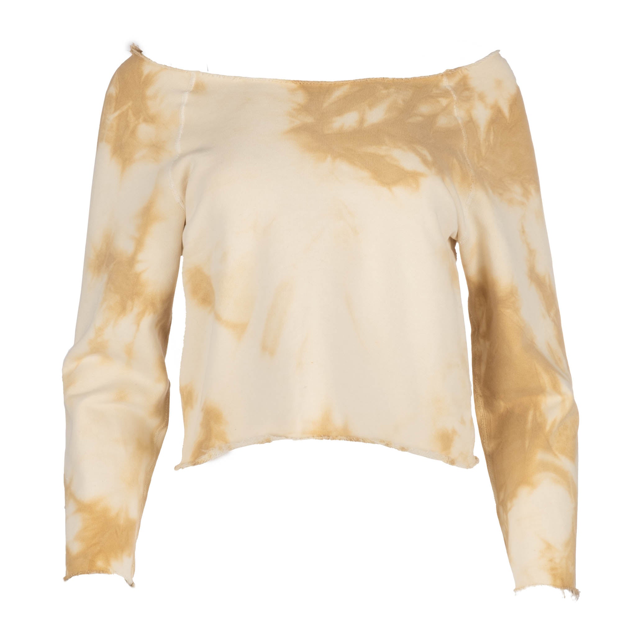 Banana Tie Dye Raglan Off Shoulder Sweatshirt - Dannijo