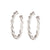 Naomi Silver Hoop Earrings - Dannijo