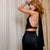 Noir Wrap Midi Skirt