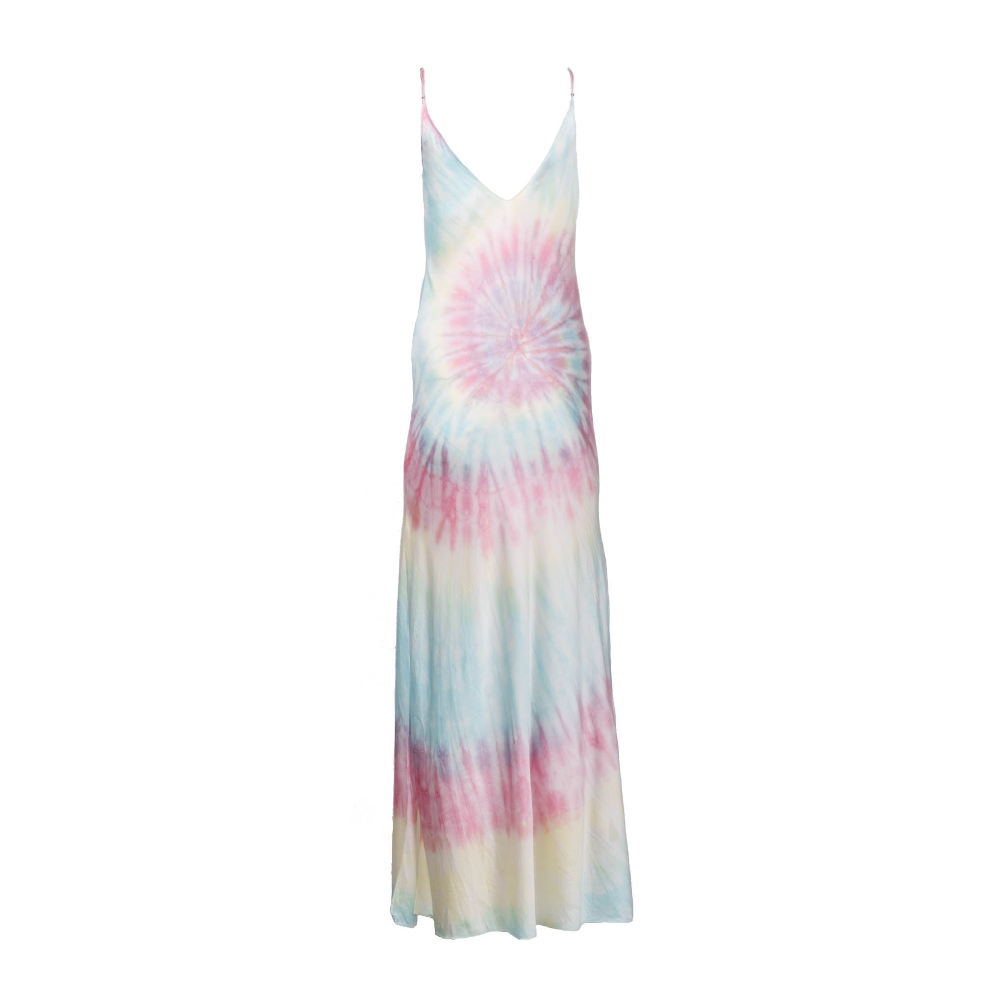 Multi Tie Dye Long Slip Dress - Dannijo