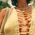 Yellow Cotton Crochet Beaded Tank - Dannijo