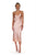 Dusty Rose Open Back Cross Strap Midi Dress