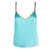 Neon Turquoise Lace-Trim Camisole