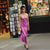 Vibrant Orchid Long Silk Slip Dress - Dannijo